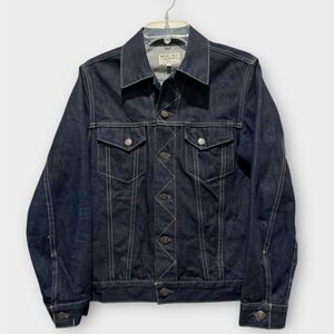 Imogene + Willie Dark Blue Selvedge Denim Jacket Sz S